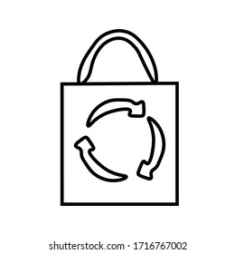 
Envase ecológico con doodle aislado en fondo blanco. Icono de firma. Ilustración del contorno del vector. Se puede utilizar como icono o símbolo. Elemento decorativo. Esbozo negro dibujado a mano.