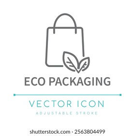 Eco Packaging Eco Friendly Icon, Food and Drinks, Cosmetics Symbols, Skin Care Icons, Skincare Packaging Labels