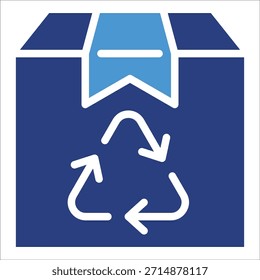 Eco Packaging Icon Element For Design