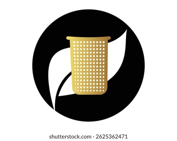 Eco packaging icon set in black and white stroke lines
