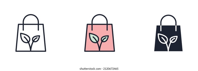 Symbol-Vorlage für das Umweltzeichen für die grafische und Web-Design-Kollektion Logo, Vektorgrafik