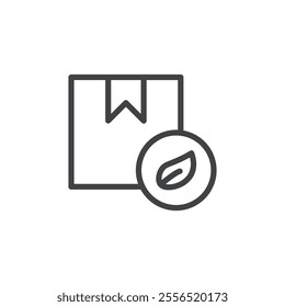 Eco Packaging icon Vector logo outline