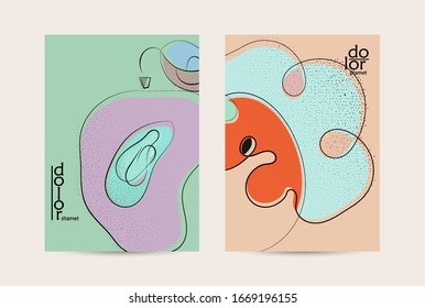 Eco packaging vector design. Fruit logo with flat colors and grunge texture. Doodle drawing vegetable healthy food. Vegan bolt sketch poster. Summer organic fresh concept.