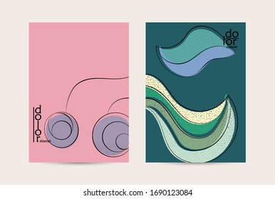 Eco packaging vector design. Fruit logo with flat colors and grunge texture. Doodle drawing vegetable healthy food. Vegan bolt sketch poster. Summer organic fresh concept.
