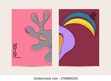 Eco packaging vector design. Fruit logo with flat colors and grunge texture. Doodle drawing vegetable healthy food. Vegan bolt sketch poster. Summer organic fresh concept.