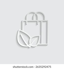 eco packing vector icon logo