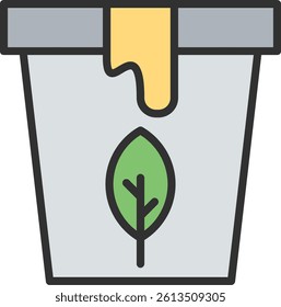 Eco Paint Outline Filled Style Icon