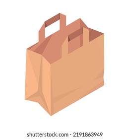 eco paper bag mockup icon