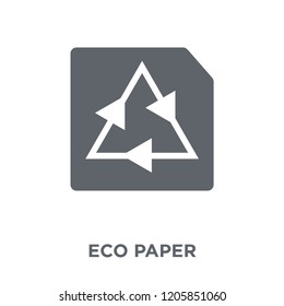 eco Paper icon. eco Paper design concept from Ecology collection. Simple element vector illustration on white background.