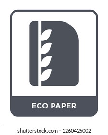 eco paper icon vector on white background., eco paper simple element illustration