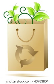 Eco paper shopping bag