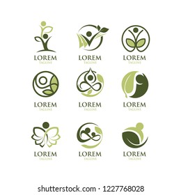 Eco People Logo Set
