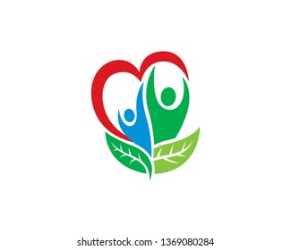 Eco People Logo Template, Icon, Symbol - Vector