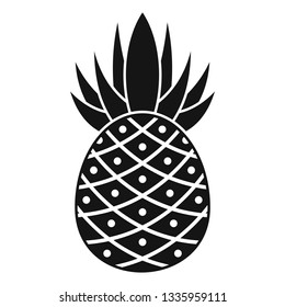 Eco pineapple icon. Simple illustration of eco pineapple vector icon for web design isolated on white background