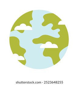 Eco planet Earth. Save the earth Vector illustration.