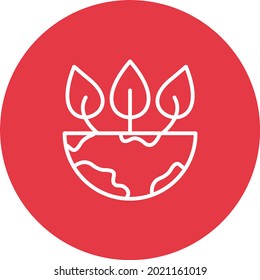 Eco Planet icon vector image. Can also be used for web apps, mobile apps and print media.
