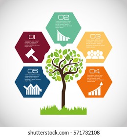 eco plant environment care icon, vector illustration image