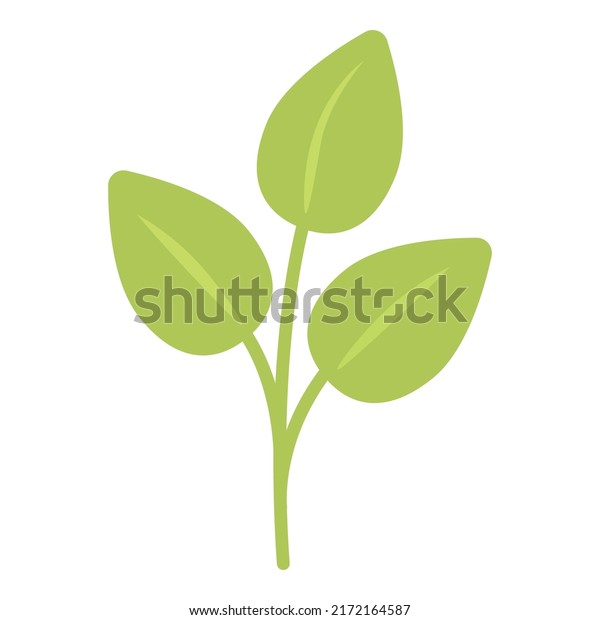 Eco plant icon cartoon vector. Recycle energy.\
Green reusable