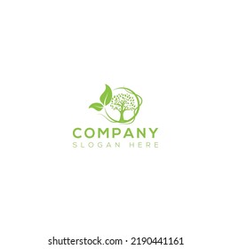 Eco Plant vector logo design