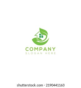 Eco Plant vector logo design
