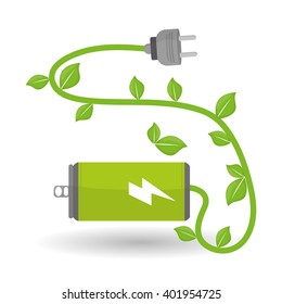 eco plug design , vector illustration
