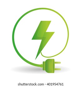 eco plug design , vector illustration