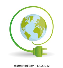 eco plug design , vector illustration