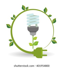 eco plug design , vector illustration