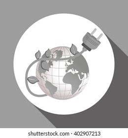 eco plug design , vector illustration
