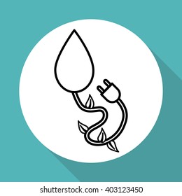 eco plug design , vector illustration