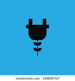 eco plug icon vector