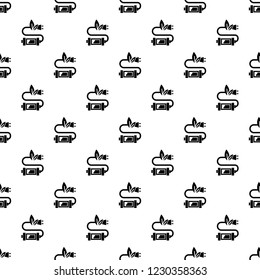 Eco plug pattern seamless vector repeat for any web design