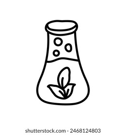 Eco Potion Isolationssymbol. Vektorillustration