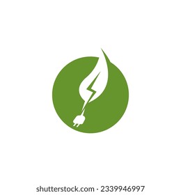 Ilustración de la plantilla de vectores del logotipo de Eco Power Energy