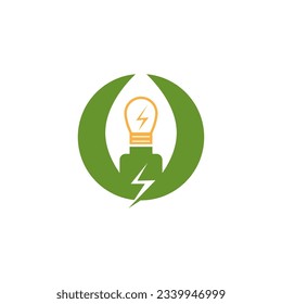 Ilustración de la plantilla de vectores del logotipo de Eco Power Energy