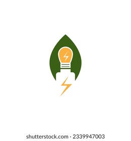 Ilustración de la plantilla de vectores del logotipo de Eco Power Energy