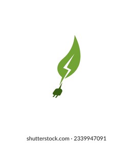 Eco Power Energy Logo Vector Template Illustration