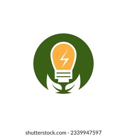 Eco Power Energy Logo Vector Template Illustration