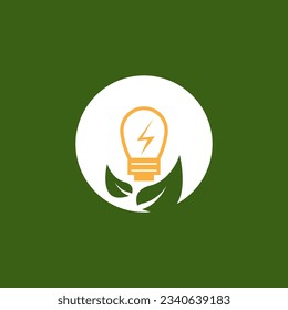 Eco Power Energy Logo Vector Template Illustration