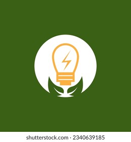 Eco Power Energy Logo Vector Template Illustration