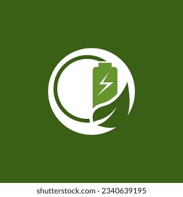 Eco Power Energy Logo Vector Template Illustration