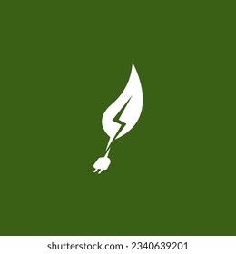 Ilustración de la plantilla de vectores del logotipo de Eco Power Energy
