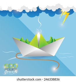 Eco power green concept