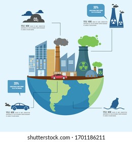 Eco Power Infographics. Included The Graphic As Solar Power, Wind Energy, Biomass, Recycle, Nuclear, Wave Farm And More.