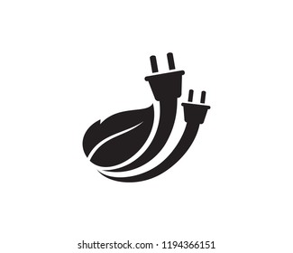 Eco Power Logo Symbol Template Design Vector, Emblem, Design Concept, Creative Symbol, Icon