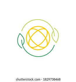 eco power vector icon design template