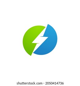 Eco power Vector icon design illustration Template