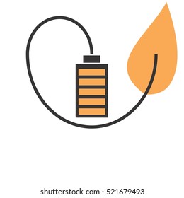 eco power vector logo