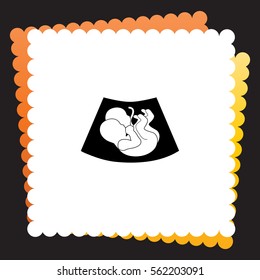 Eco pregnancy  icon. Vector design.