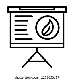 Eco Presentation Icon Design For Personal And Commercial Use